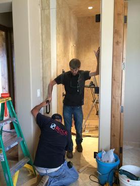 frameless custom glass shower door installation flagstaff