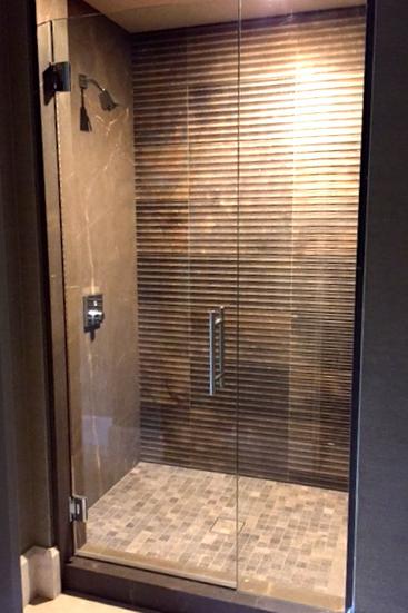 frameless glass shower door