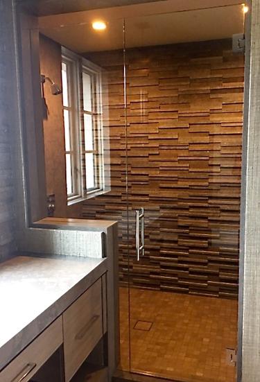 frameless glass shower door